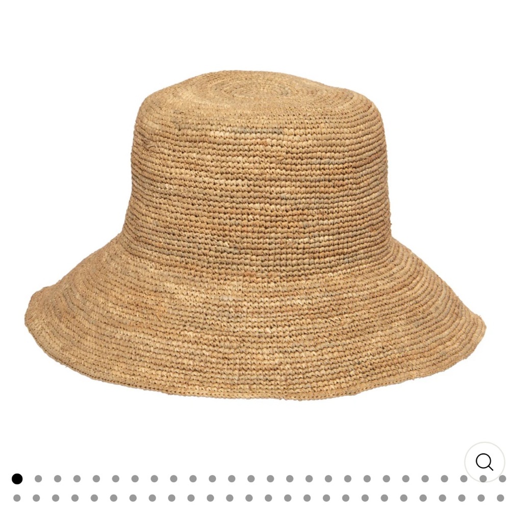 Crochet raffia sun hat